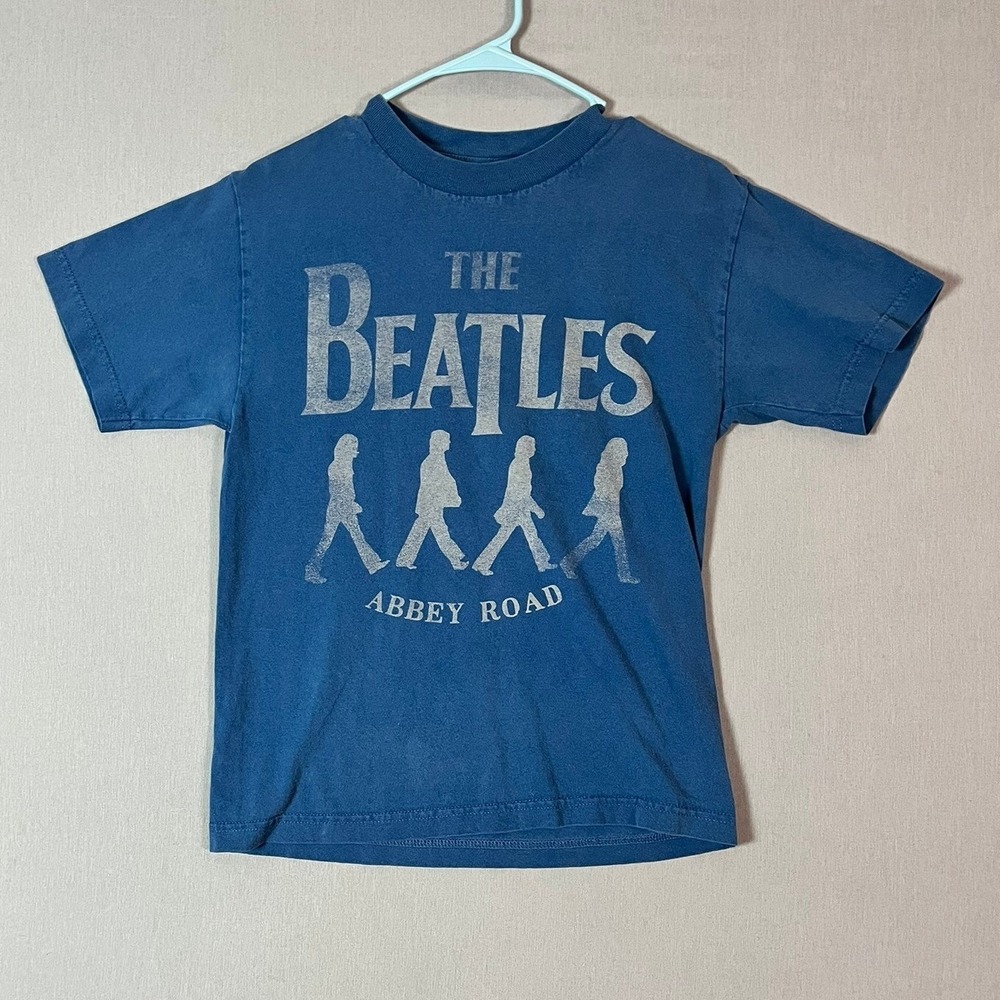 The Beatles Abbey Road Graphic Tee Blue XL – Official Apple Corps Band Shirt